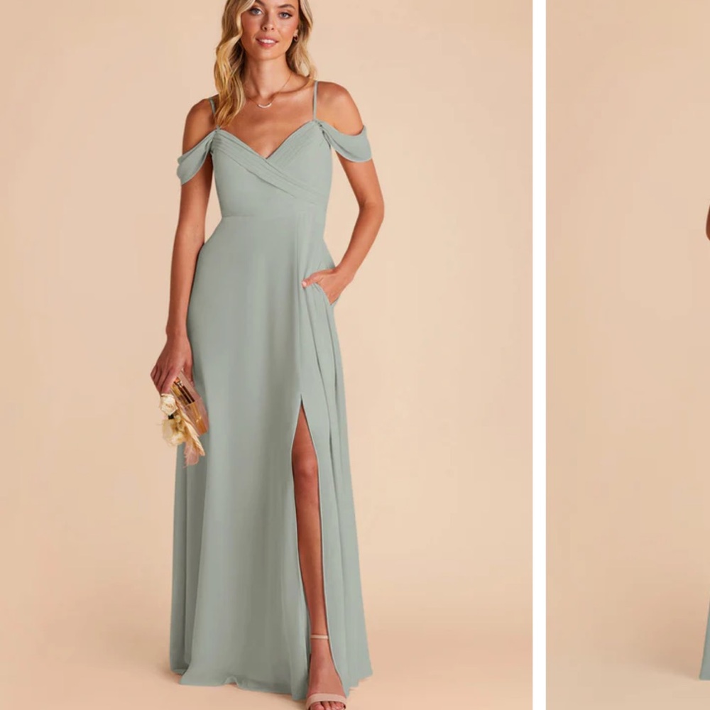 Birdy Grey Chiffon Sage bridesmaid dress